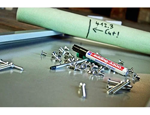 Edding Rotulador 3300 n.4 Verde Punta Biselada Recargable