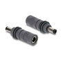 DeLOCK Adaptador DC 5,5 x 2,1 mm a DC 5,5 x 2,1 mm compatible con Starlink Mini, gris