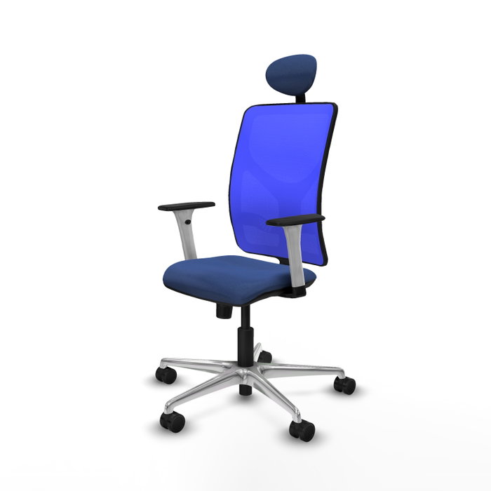 PIQUERAS Y CRESPO Silla de oficina Motilla con mecanismo Sincro, Azul marino y Azul PIQUERAS Y CRESPO Silla de oficina Motilla con mecanismo Sincro, Azul marino y Azul