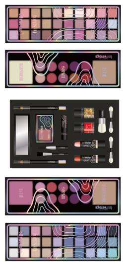 Markwins Maletin Metalico Professional Colour Incluye 100 Piezas 30.40x23.40x20.60 cm