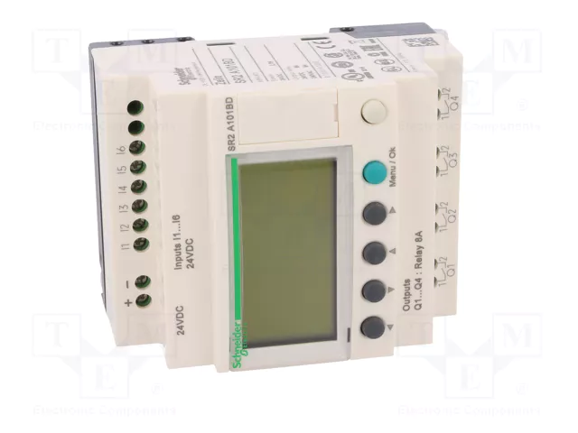 SCHNEIDER ELECTRIC Zelio Logic SR2A101BD Relé Programable Compacto 24V DC SCHNEIDER ELECTRIC Zelio Logic SR2A101BD Relé Programable Compacto 24V DC