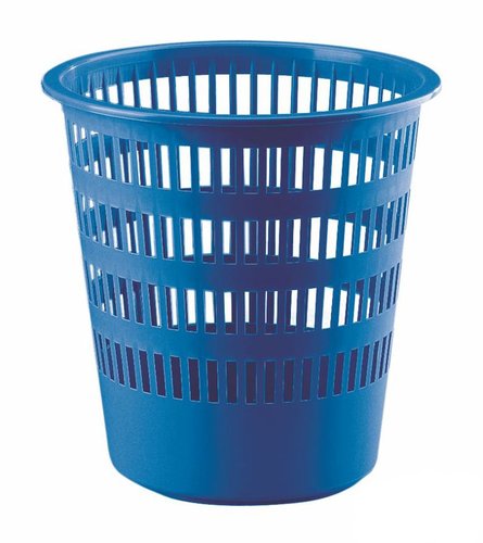 Faibo Papelera de Plástico Rejilla Serie 306 Azul 16L