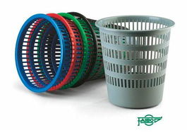 Faibo Papelera de Plástico Rejilla Serie 306, Capacidad 16 Litros, 310x315 mm, Color Azul