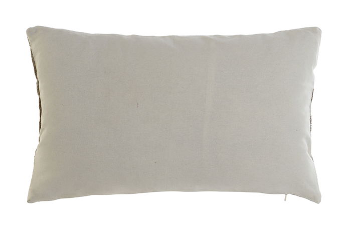 DKD Home Decor Cojín Beige Marrón Algodón/Poliéster 15 x 30 x 50 cm (2 Unidades)