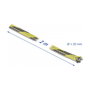 DeLOCK Funda trenzada estirable 2 m x 25 mm negro-amarillo
