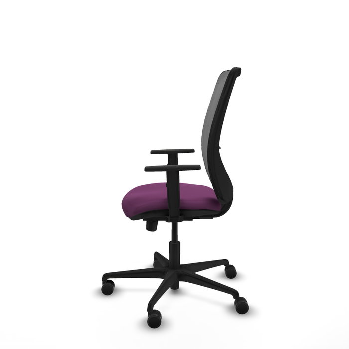 PIQUERAS Y CRESPO Silla de oficina Zulema con mecanismo Sincro/Traslack Morado y Gris