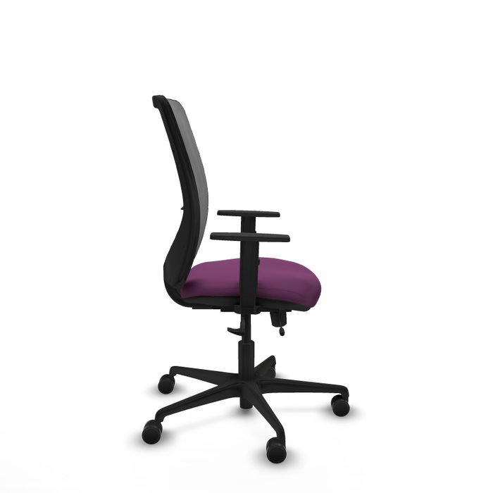 PIQUERAS Y CRESPO Silla de oficina Zulema con mecanismo Sincro/Traslack Morado y Gris