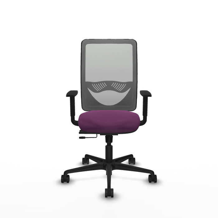 PIQUERAS Y CRESPO Silla de oficina Zulema con mecanismo Sincro/Traslack Morado y Gris