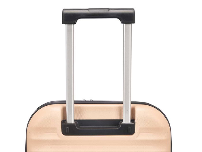 Arte Regal Maleta de Cabina Plegable con Candado y 4 Ruedas, 37 Litros, ABS Rigido, Color Beige, Dimensiones 40 x 55.5 x 16 cm (Set de 3)