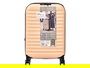 Arte Regal Maleta de Cabina Plegable con Candado y 4 Ruedas, 37 Litros, ABS Rigido, Color Beige, Dimensiones 40 x 55.5 x 16 cm (Set de 3)