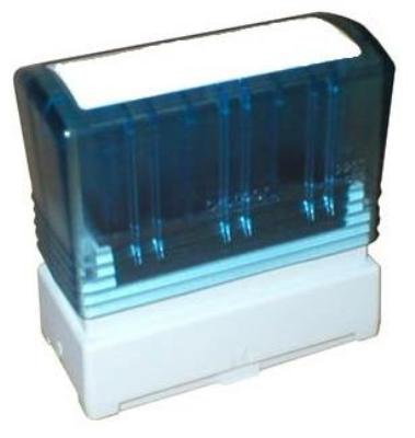 BROTHER Sello entintado automático 70x27 mm Azul BROTHER Sello entintado automático 70x27 mm Azul