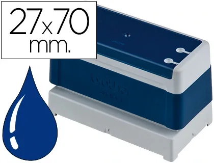 BROTHER Sello entintado automático 70x27 mm Azul BROTHER Sello entintado automático 70x27 mm Azul