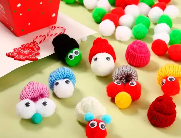 Liderpapel Pompones de colores 1,5 cm tonalidades neutras bolsa con 80 unidades para manualidades