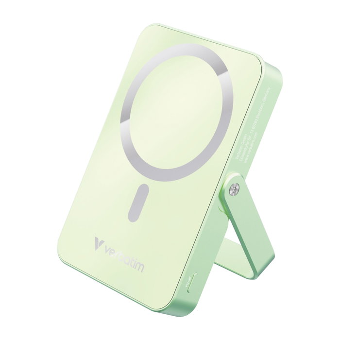 Verbatim Power Bank con Base Mag. Wireless 10000mAh Verde 32259 Verbatim Power Bank con Base Mag. Wireless 10000mAh Verde 32259