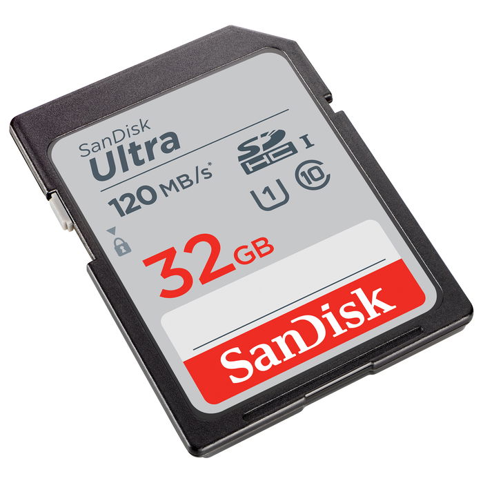 SanDisk Tarjeta de Memoria Ultra SDHC 32GB Class 10 UHS-I Velocidad de Lectura 120 MB/s