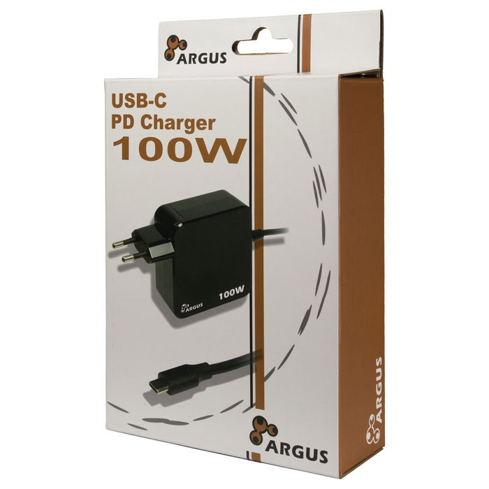 Inter-Tech PD-2100 Cargador USB-C 100W Negro
