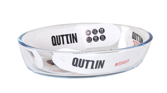 Quttin Fuente de Vidrio Ovalada 20.6 x 13.6 cm 700 cc (6 Unidades)