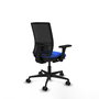 PIQUERAS Y CRESPO Silla de oficina Yunquera con mecanismo Sincro/Traslack, Azul y Negro