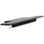 VIEFE Tirador Embutido Lineal de Aluminio Negro Cepillado 297 mm