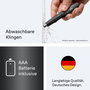 Braun EN 20 Recortador de Vello para Oreja y Nariz, Gris/Negro