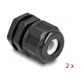 DeLOCK Prensaestopas EX M16 Negro (2 unidades)