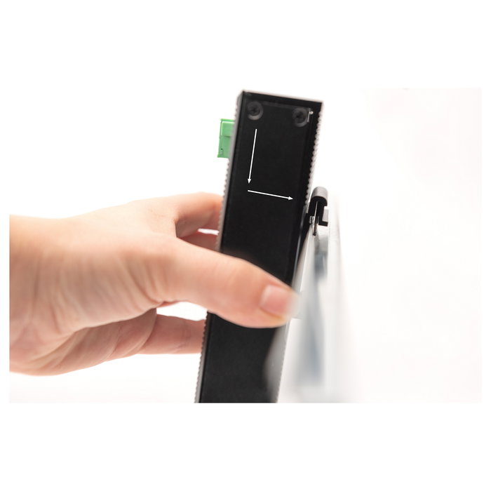 Digitus Conmutador Industrial No Administrado Gigabit Ethernet de 5 Puertos, Plano, para Montaje en Rack/Pared, IP40, 10Gbit/s Digitus Conmutador Industrial No Administrado Gigabit Ethernet de 5 Puertos, Plano, para Montaje en Rack/Pared, IP40, 10Gbit/s