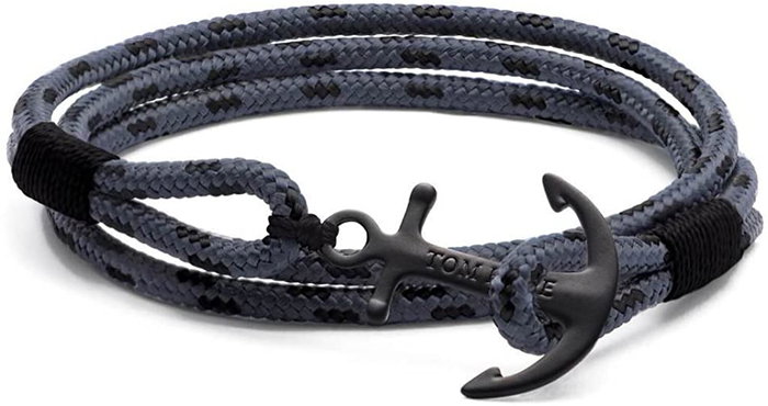 Tom Hope Pulsera Eclipse Triple Giro Gris y Negro Talla M Tom Hope Pulsera Eclipse Triple Giro Gris y Negro Talla M