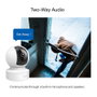 TP-Link Tapo C212 Cámara de seguridad IP interior, inalámbrica y alámbrica, visión nocturna, 3 MP, blanco