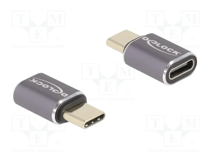 DeLOCK Adaptador USB-C 40 Gbps 8K 60 Hz PD 3.0 100 W Antracita DeLOCK Adaptador USB-C 40 Gbps 8K 60 Hz PD 3.0 100 W Antracita