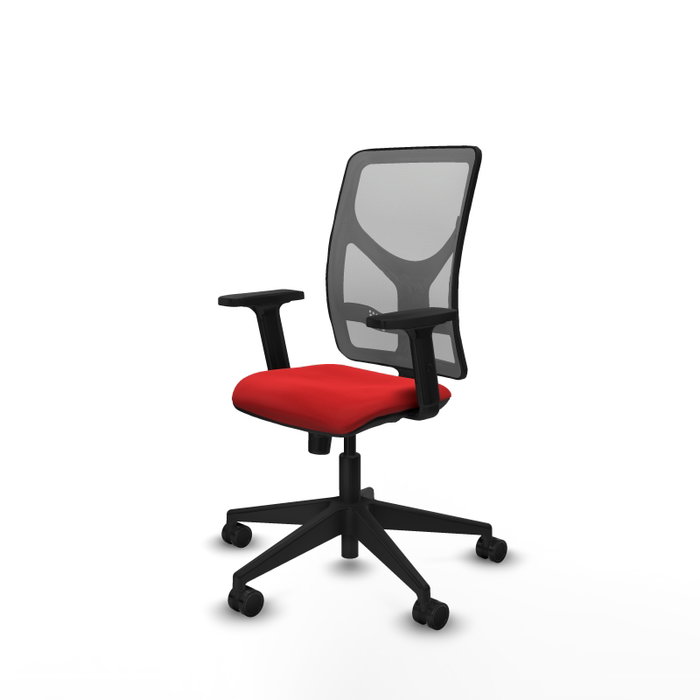 PIQUERAS Y CRESPO Silla de oficina Motilla con mecanismo Sincro, Rojo y Gris PIQUERAS Y CRESPO Silla de oficina Motilla con mecanismo Sincro, Rojo y Gris