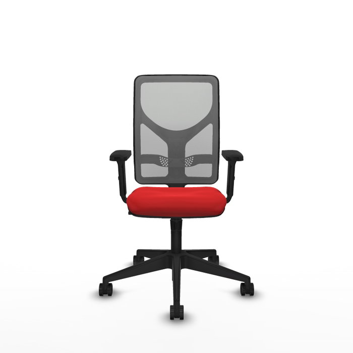PIQUERAS Y CRESPO Silla de oficina Motilla con mecanismo Sincro, Rojo y Gris PIQUERAS Y CRESPO Silla de oficina Motilla con mecanismo Sincro, Rojo y Gris