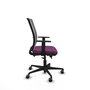 PIQUERAS Y CRESPO Silla de oficina Haches con mecanismo Sincro/Traslack, Morado y Gris