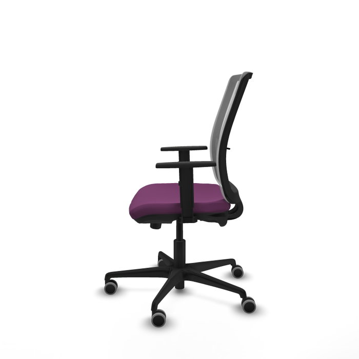 PIQUERAS Y CRESPO Silla de oficina Haches con mecanismo Sincro/Traslack, Morado y Gris