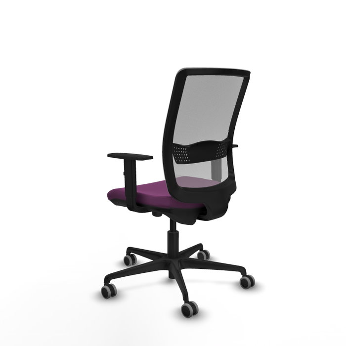 PIQUERAS Y CRESPO Silla de oficina Haches con mecanismo Sincro/Traslack, Morado y Gris
