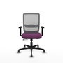 PIQUERAS Y CRESPO Silla de oficina Haches con mecanismo Sincro/Traslack, Morado y Gris