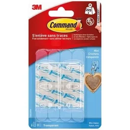 3M COMMAND Mini gancho transparente