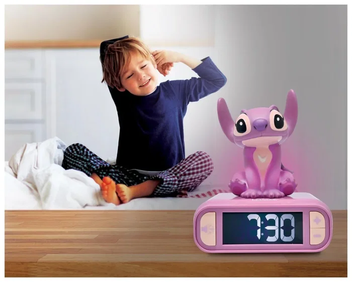 LEXIBOOK Despertador Luminoso Disney Stitch Ángel RL800D1 LEXIBOOK Despertador Luminoso Disney Stitch Ángel RL800D1