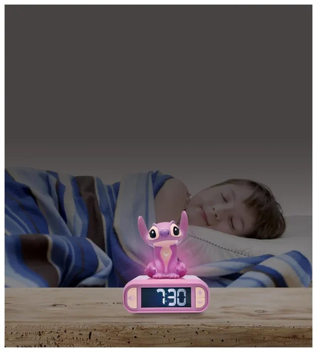 LEXIBOOK Despertador Luminoso Disney Stitch Ángel RL800D1 LEXIBOOK Despertador Luminoso Disney Stitch Ángel RL800D1