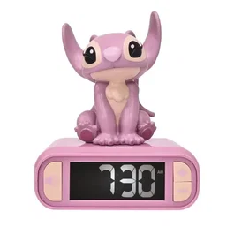 Lexibook Despertador Luminoso Disney Stitch con Luz Nocturna y 6 Tonos de Ángel