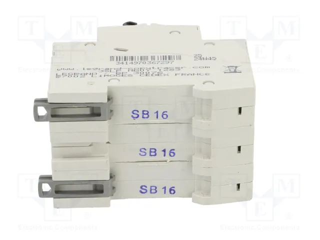 LEGRAND Interruptor magnetotérmico RX3 16A 3P Caract B
