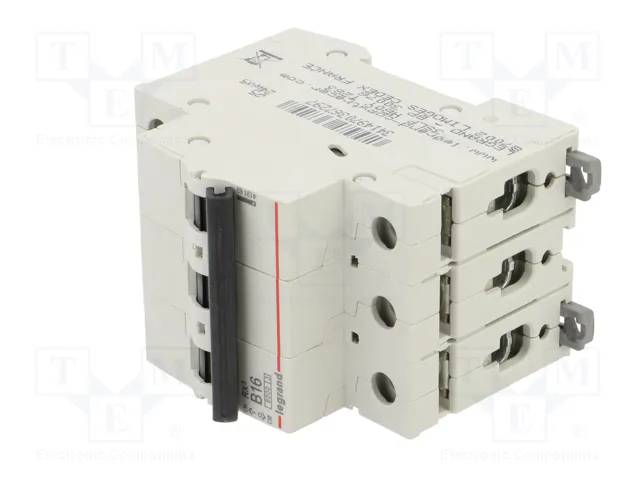 LEGRAND Interruptor magnetotérmico RX3 16A 3P Caract B