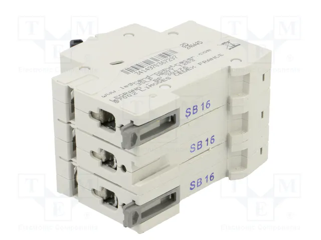 LEGRAND Interruptor magnetotérmico RX3 16A 3P Caract B