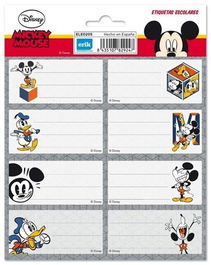 Etiqueta Escolar Erik 8X4 Cm. Disney Classic (16 Ud.)