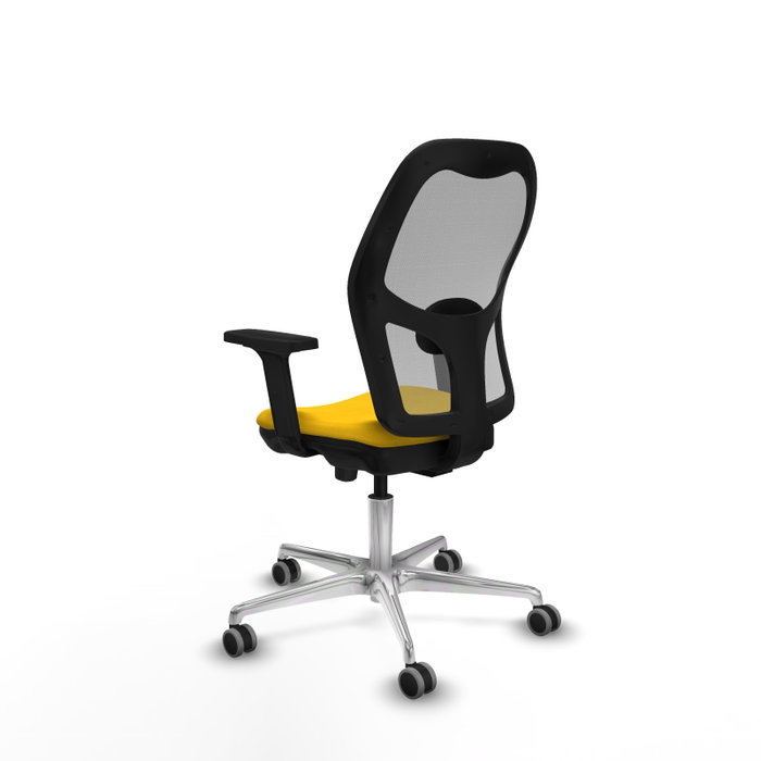 PIQUERAS Y CRESPO Silla de oficina Jorquera con mecanismo Sincro/Traslack Amarillo/Gris PIQUERAS Y CRESPO Silla de oficina Jorquera con mecanismo Sincro/Traslack Amarillo/Gris