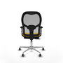PIQUERAS Y CRESPO Silla de oficina Jorquera con mecanismo Sincro/Traslack Amarillo/Gris