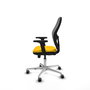 PIQUERAS Y CRESPO Silla de oficina Jorquera con mecanismo Sincro/Traslack Amarillo/Gris