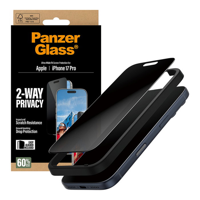 Panzerglass Protector Privacy iPhone 17 Pro Cristal Templado Panzerglass Protector Privacy iPhone 17 Pro Cristal Templado