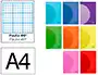 Liderpapel Libreta A4 Rayado Nº46 48 Hojas 90gr Tapa Plástico Colores Surtidos