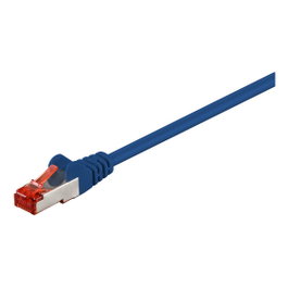 Goobay Patchkabel Cat.6 S/FTP (PiMF) azul, 15cm