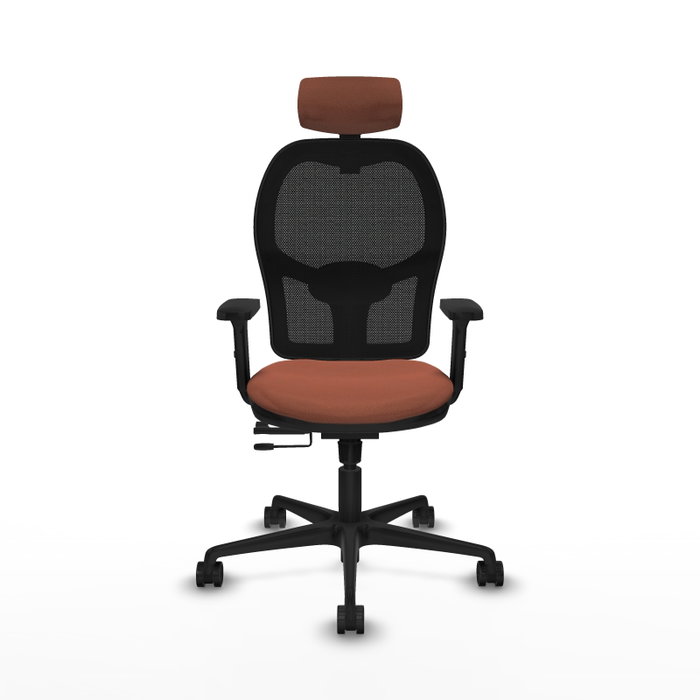 PIQUERAS Y CRESPO Silla de oficina Jorquera con mecanismo Sincro/Traslack Marrón y Negro PIQUERAS Y CRESPO Silla de oficina Jorquera con mecanismo Sincro/Traslack Marrón y Negro